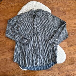Vintage Banana Republic men’s micro floral print shirt size XL
